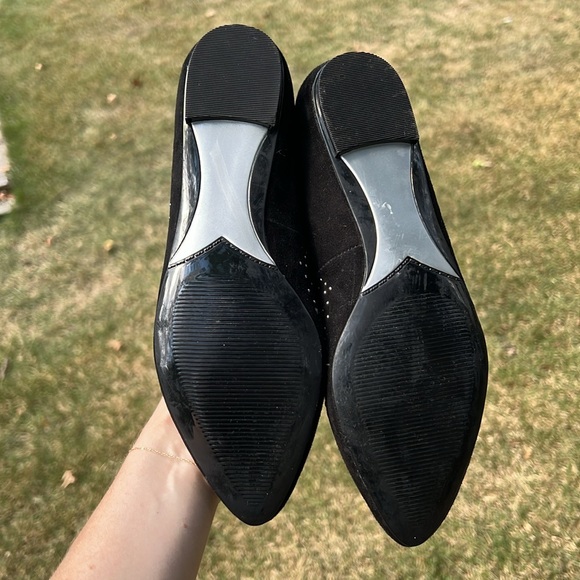 Sigerson Morrison Suede Studded Ballet Flats Size 7 - Picture 2 of 3